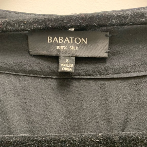 Aritzia Babaton Silk Black Romper Size Small - Picture 6 of 9